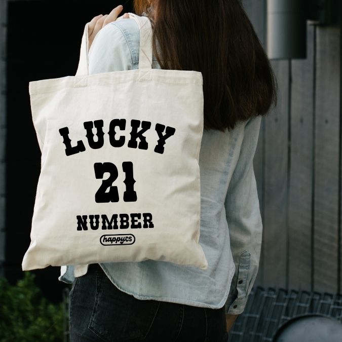 Tote Bag  LUCKY 21 CRUDO