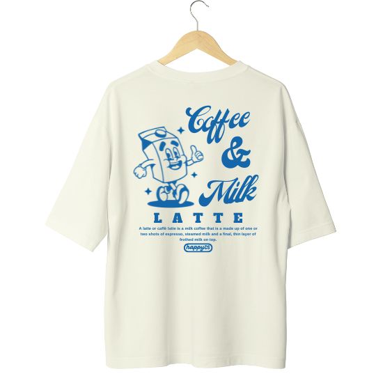 Camiseta Oversize COFFEE & MILK VAINILLA