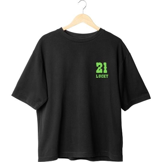 Camiseta Oversize LUCKY 21 BLACK