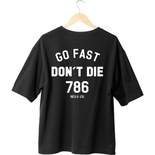 Camiseta Oversize GO FAST DON´T DIE BLACK