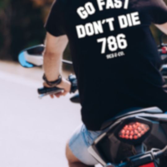 Camiseta Oversize GO FAST DON´T DIE BLACK